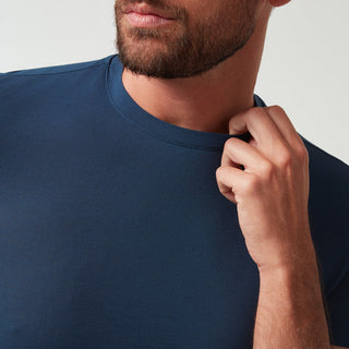 T-Shirt in Cotone & Seta