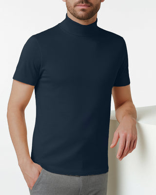 Cotton turtleneck <tc>Giza</tc> short sleeve