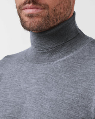 Silk and cashmere turtleneck jersey