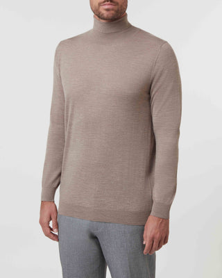 Silk and cashmere turtleneck jersey