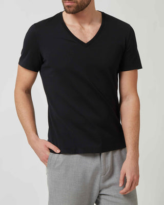 Cotton V-Neck T-Shirt <tc>Giza</tc>