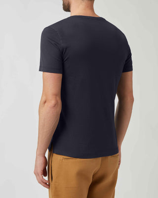 Cotton V-Neck T-Shirt <tc>Giza</tc>