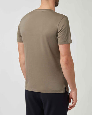 Cotton V-Neck T-Shirt <tc>Giza</tc>