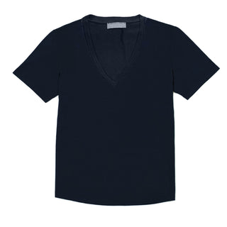 Vopima V cotton neckline t-shirt